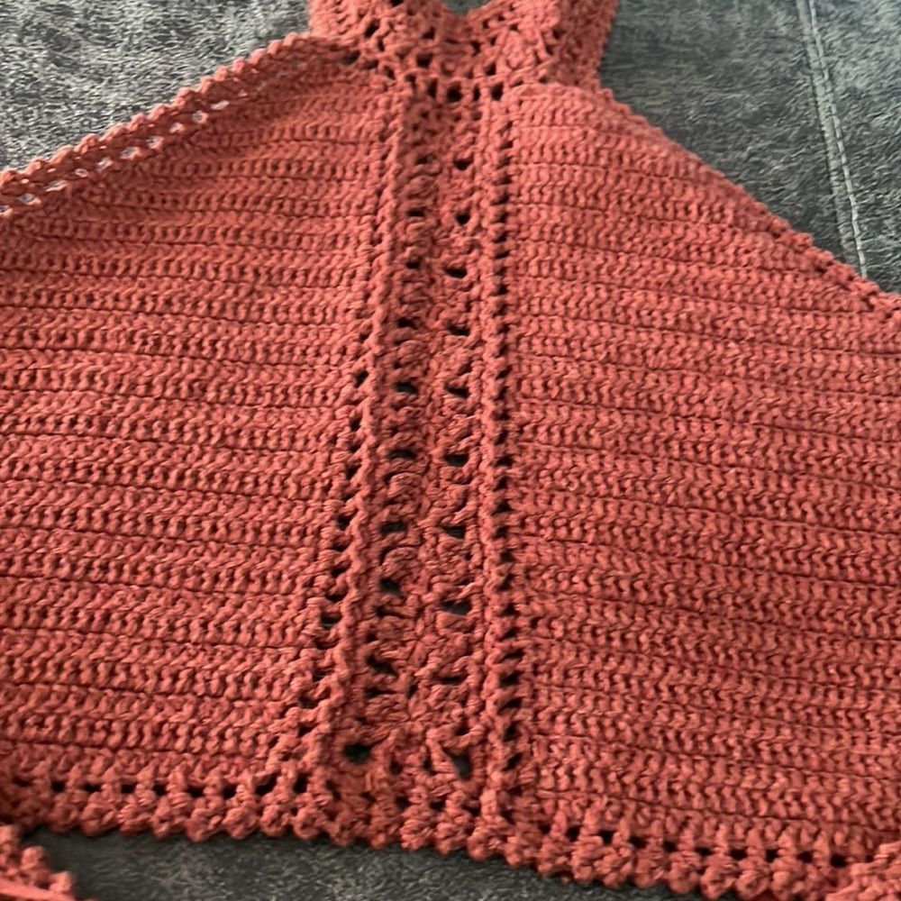 NWT American Eagle Outfitters Rust Halter Top - Picture 3 of 8